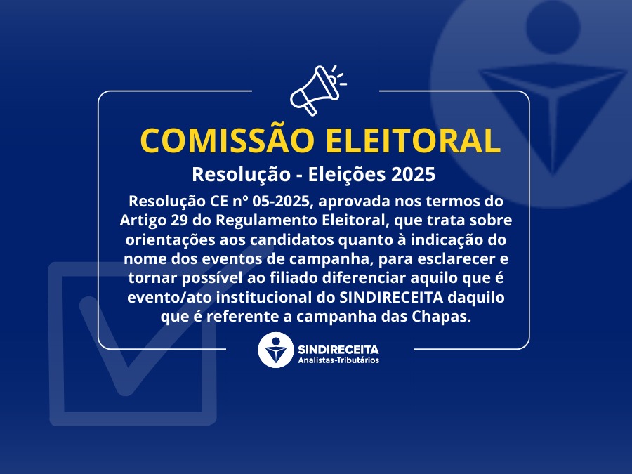 Eleições 2025 – Resolução CE Nº 05 de 2025 
