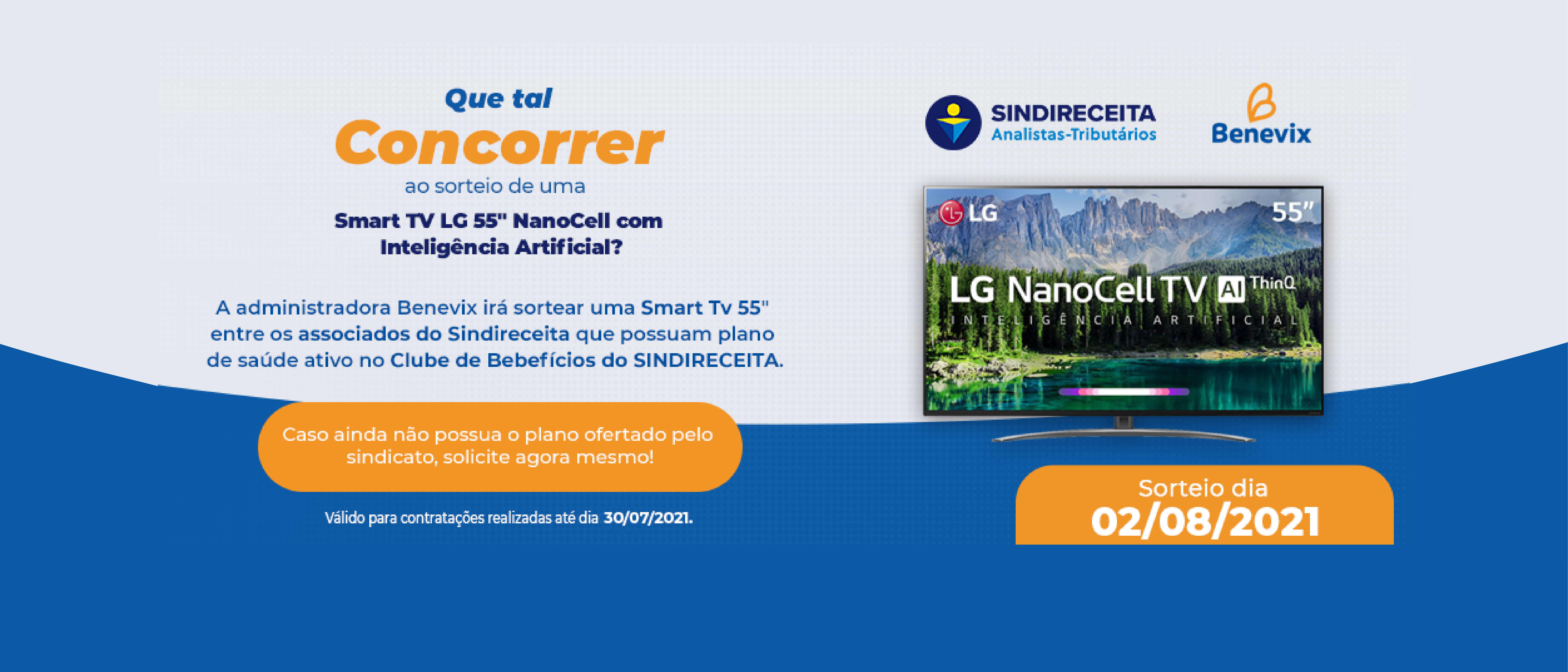 Benevix sorteia Smart TV LG 55’’ com Inteligência Artificial no Clube de Benefícios do Sindireceita
