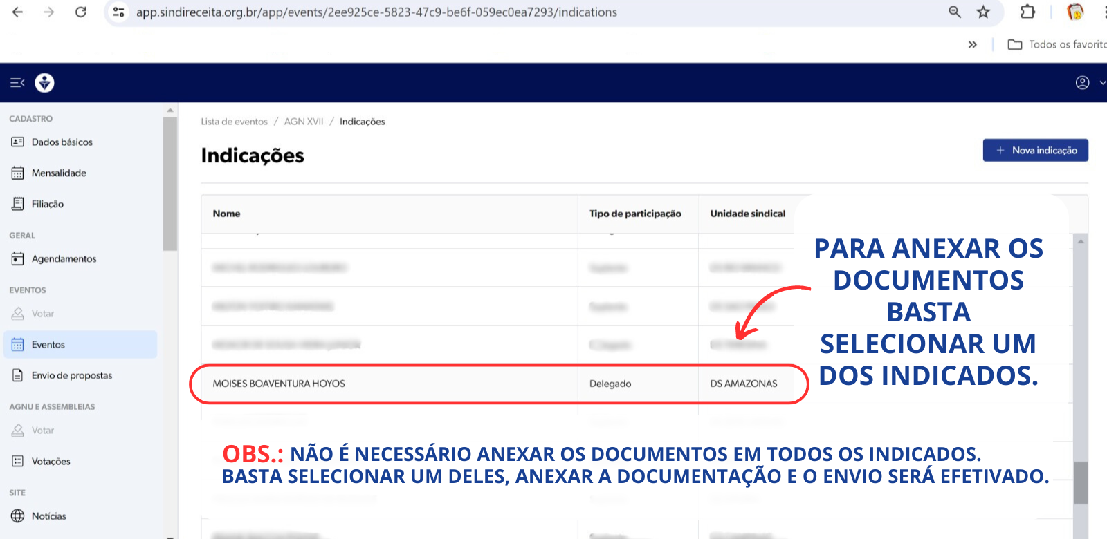 Envio de documentos ok