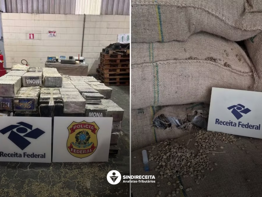 Apreensão de 832 kg de cocaína no Porto de Santos/SP 