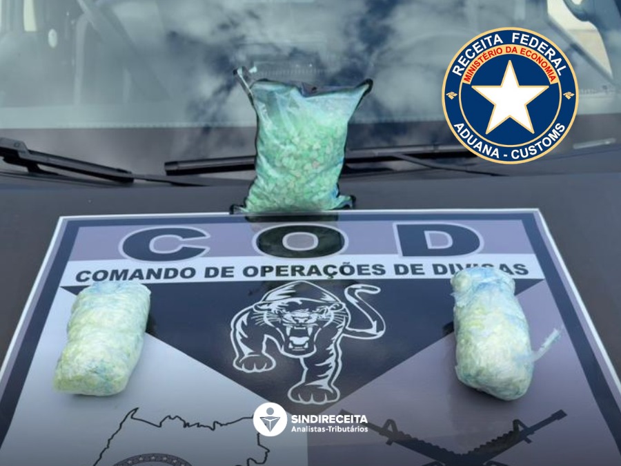 Receita Federal apreende mais de 3 mil comprimidos de ecstasy em operação