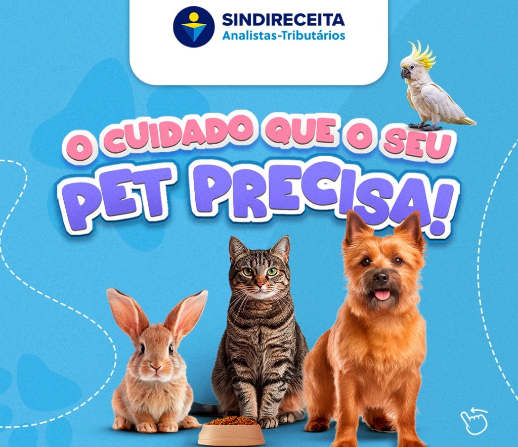 Clube de Benefícios do Sindireceita tem ofertas especiais para o seu pet