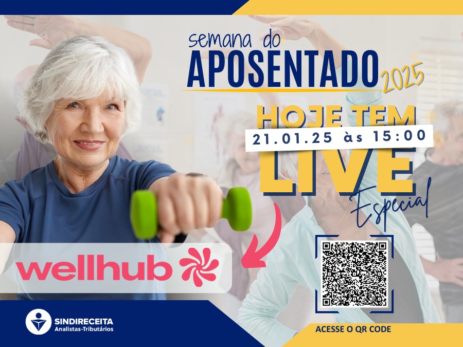 Aposentado(a): participe da Live Especial sobre o Wellhub hoje, às 15h