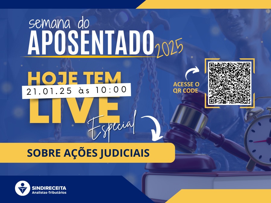 DEN promove Live Especial sobre ações judiciais hoje, às 10h