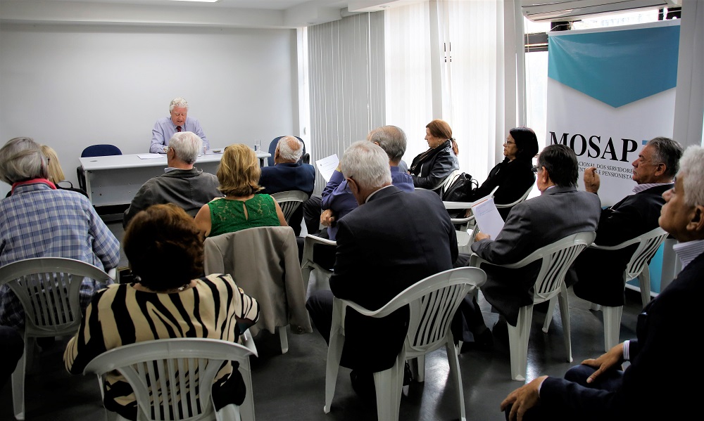 PEC 06/2019: Diretor de Aposentados e Pensionistas do Sindireceita participa de reunião no Instituto MOSAP sobre reforma da Previdência