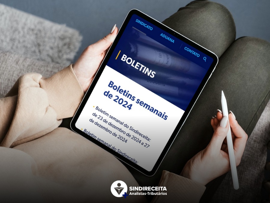 Confira no site o Boletim Semanal do Sindireceita 