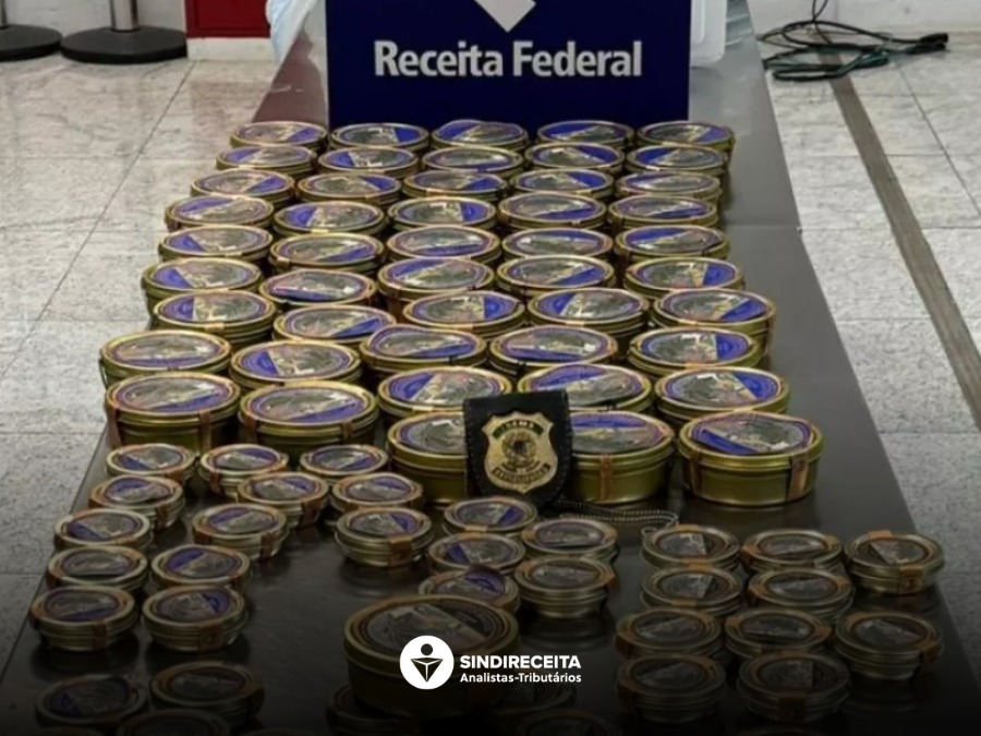 Receita Federal apreende carregamento irregular de caviar no Aeroporto de Guarulhos
