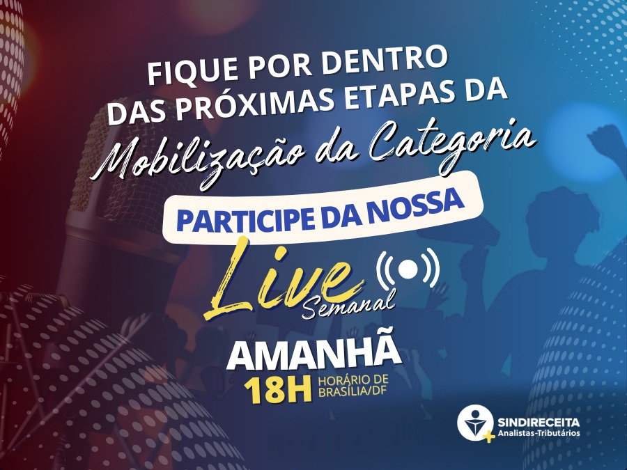 DEN conclama filiados e filiadas para a Live Semanal dessa quinta-feira, dia 20