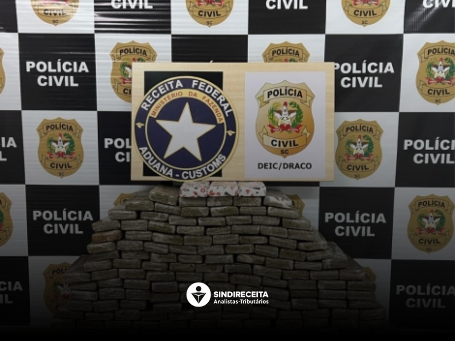 Receita Federal  apreende 110 quilos de maconha em Santa Catarina