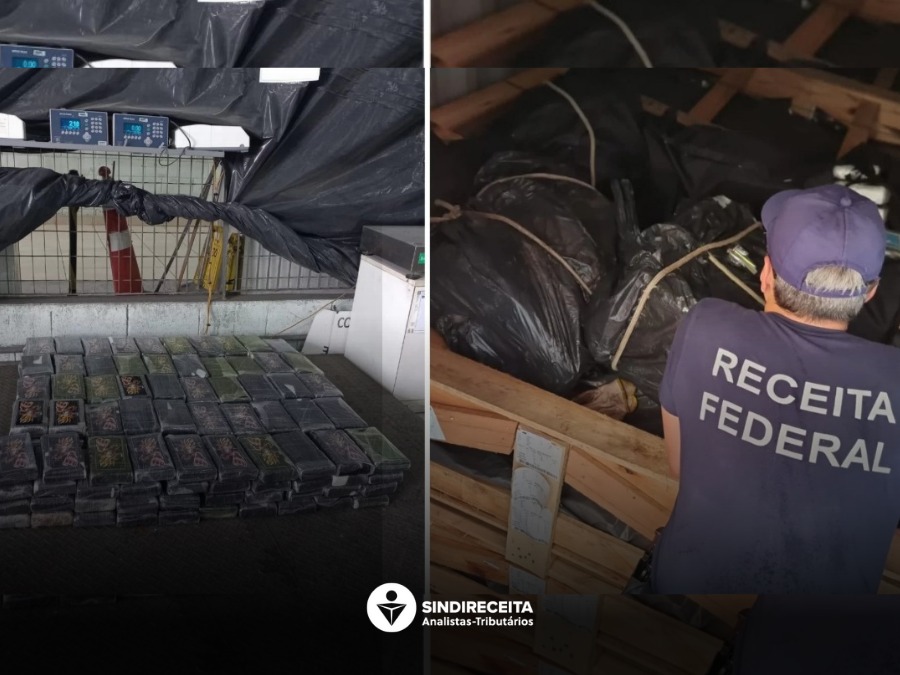 Receita Federal apreende mais de 200 kg de cocaína em operação no Porto de Santos/SP
